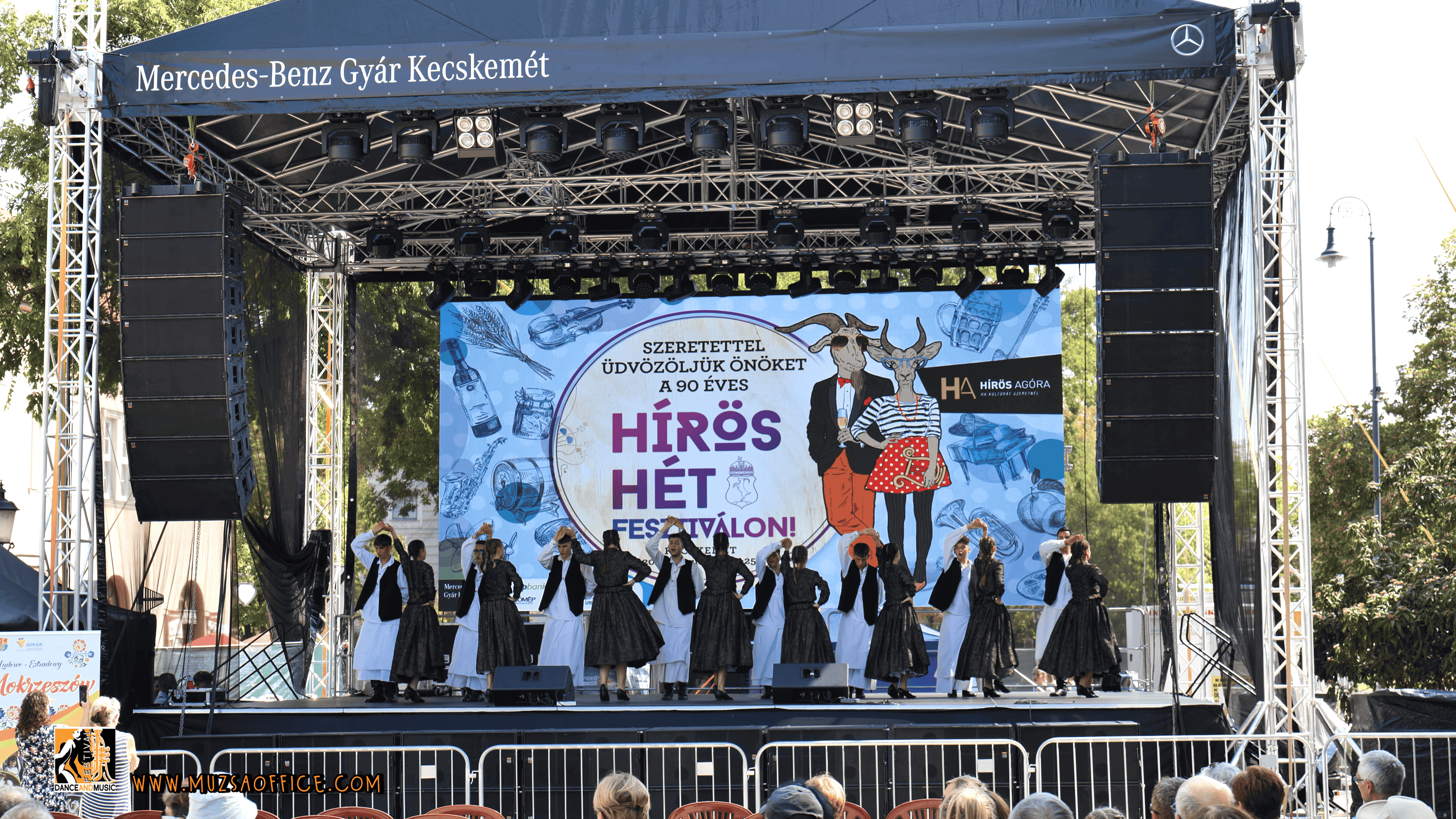 A majorette group performing their routine.