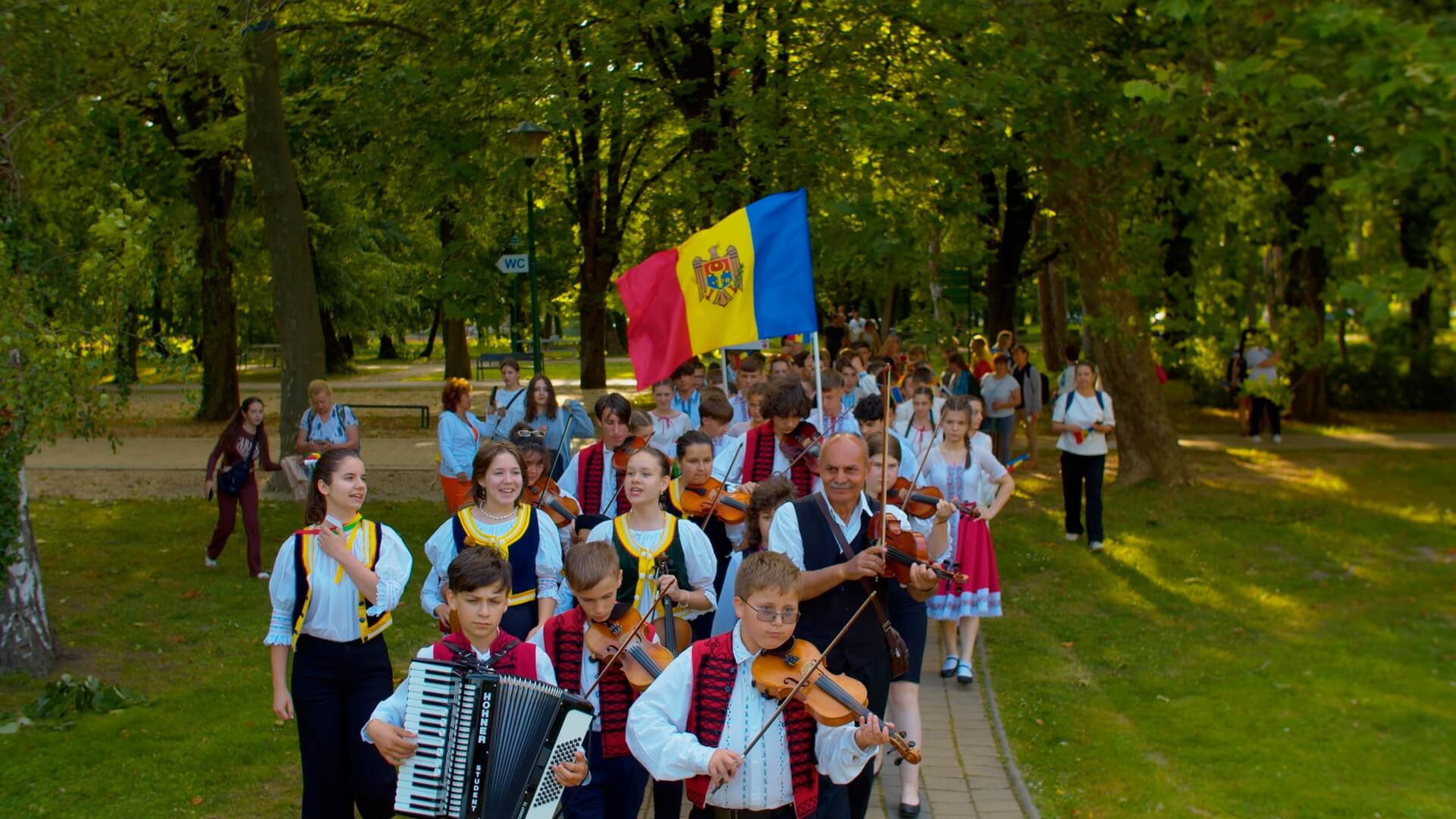 Musicians playing at the Keszthely festival.