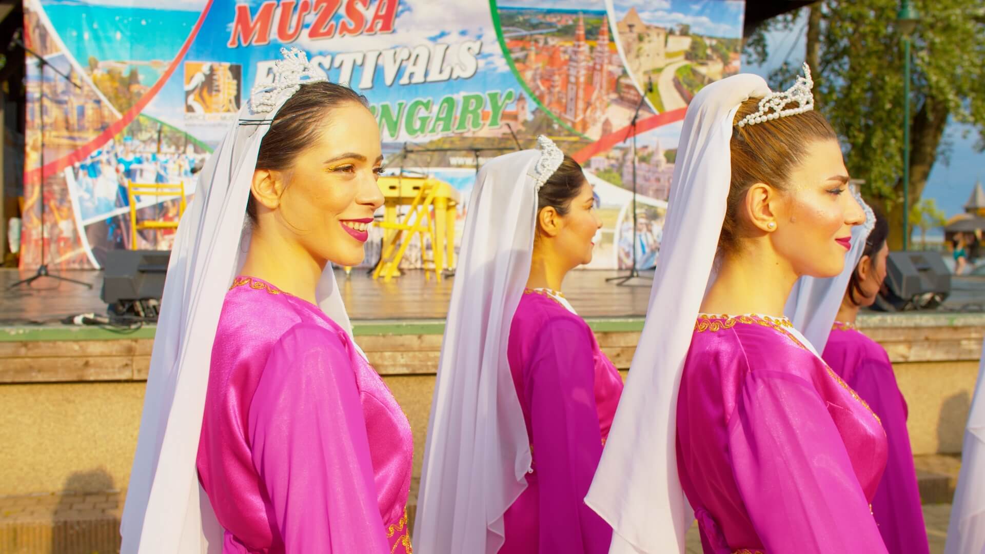 Folk performance in Keszthely, Hungary.