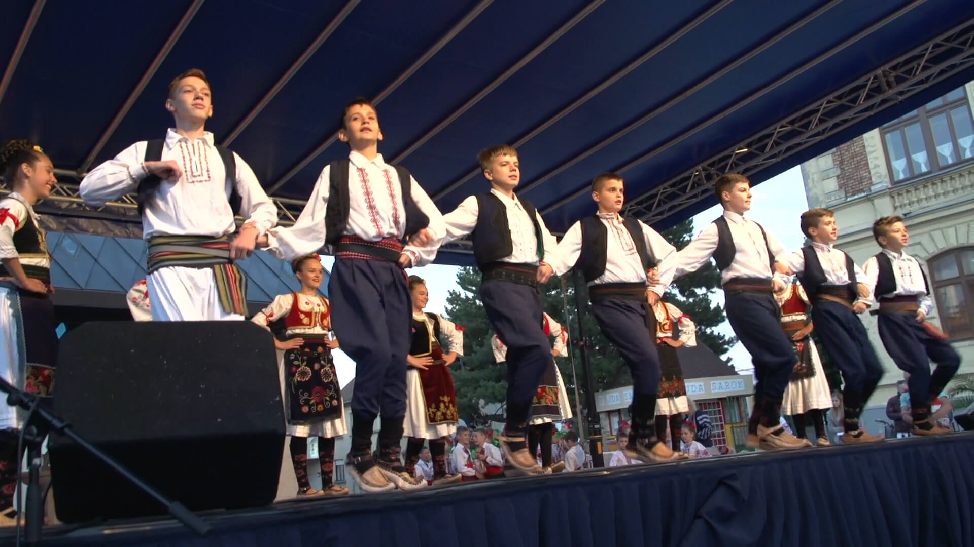 Dancers at the Keszthely folk festival.